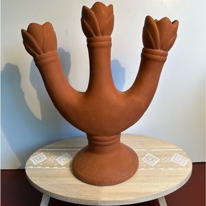 Terracota Candelaria Vintage Candle Holder Rare